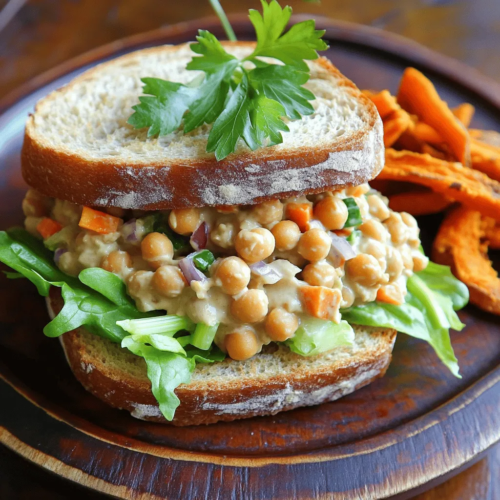 Chickpea Salad Sandwich Simple and Satisfying Meal