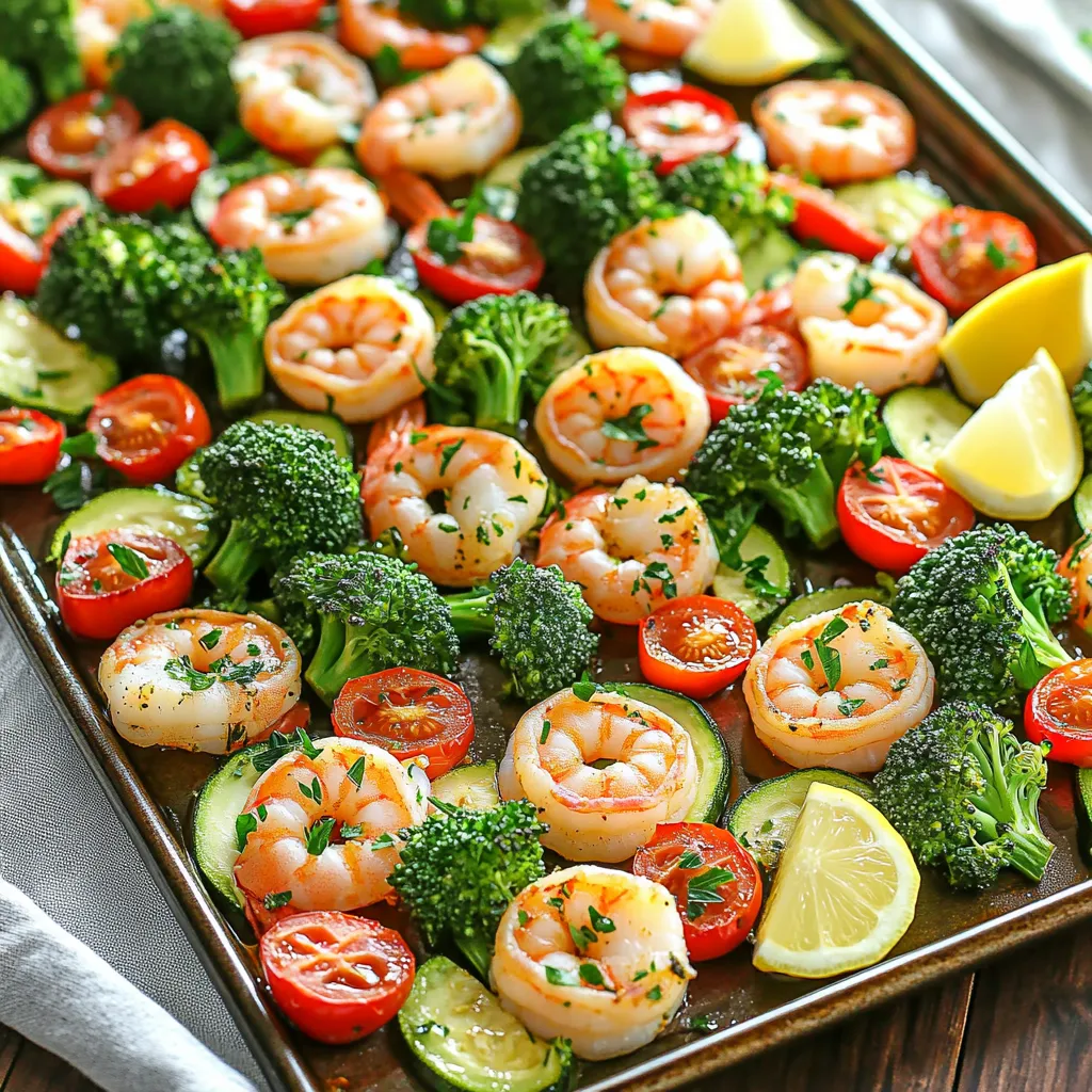 Garlic Herb Shrimp &#038; Veggie Bake Sheet Pan Delight