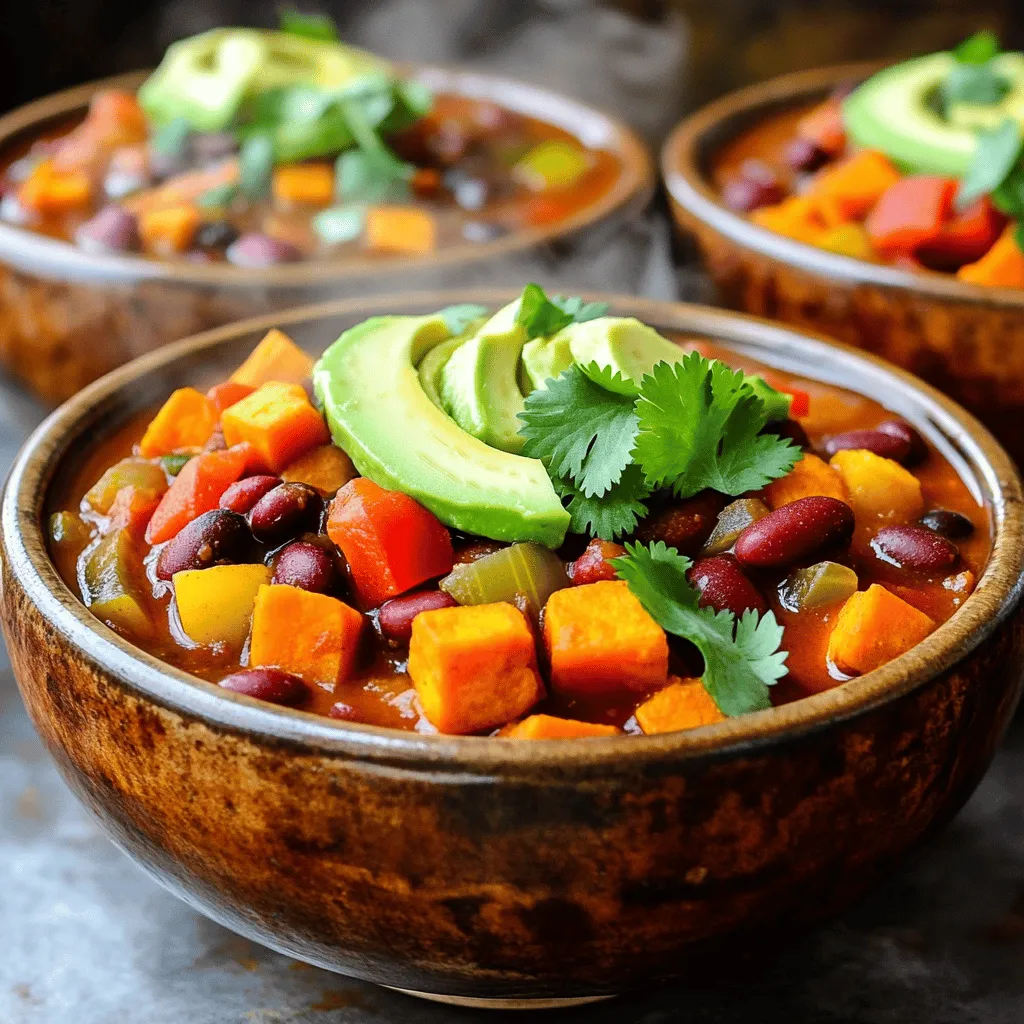 Vegan Sweet Potato Chili Hearty and Flavorful Dish