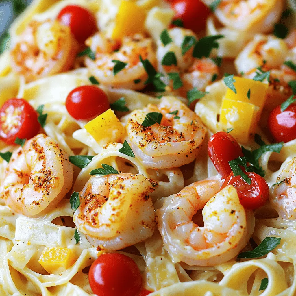 Creamy Cajun Shrimp Alfredo One Pot Delight