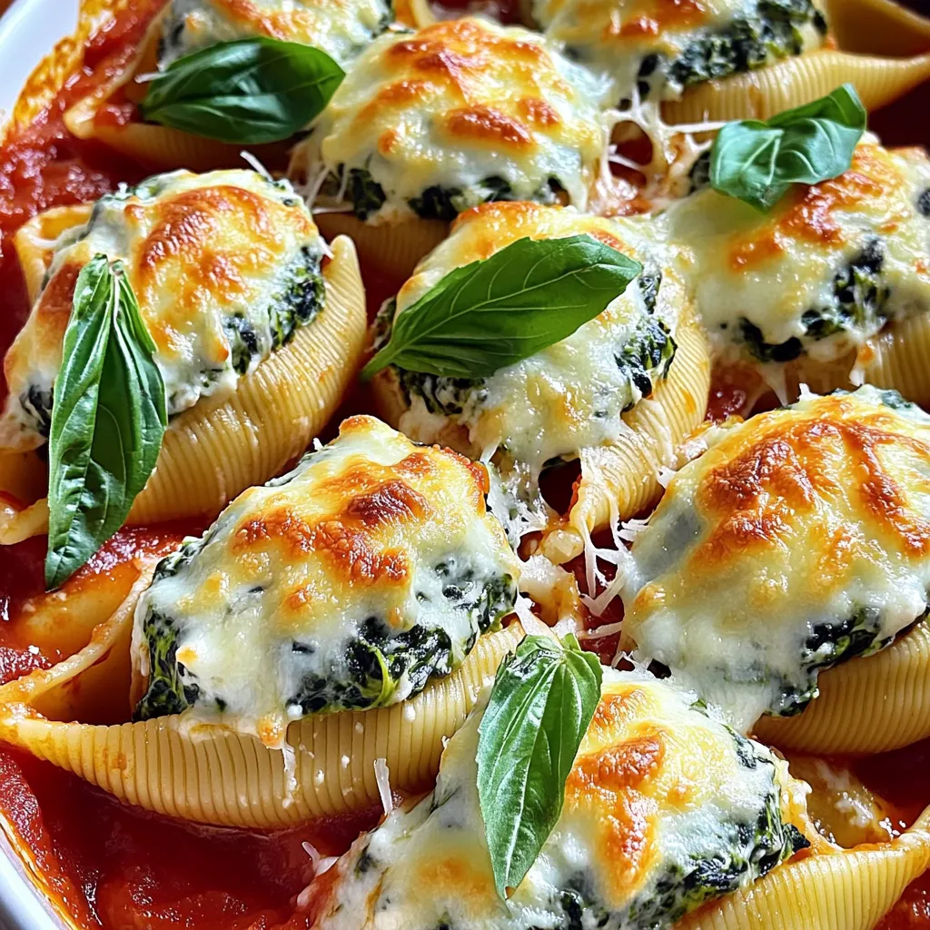 Creamy Spinach Ricotta Stuffed Shells Delightful Meal