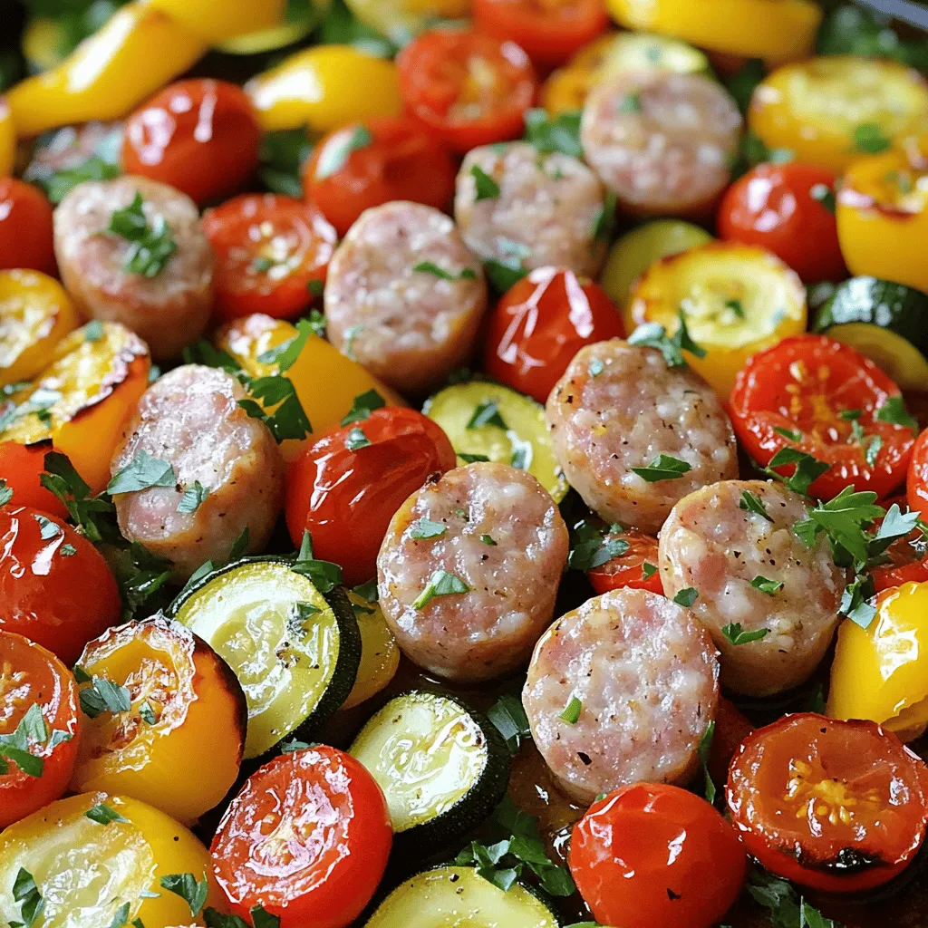 Sheet Pan Sausage and Veggies Quick and Easy Meal
