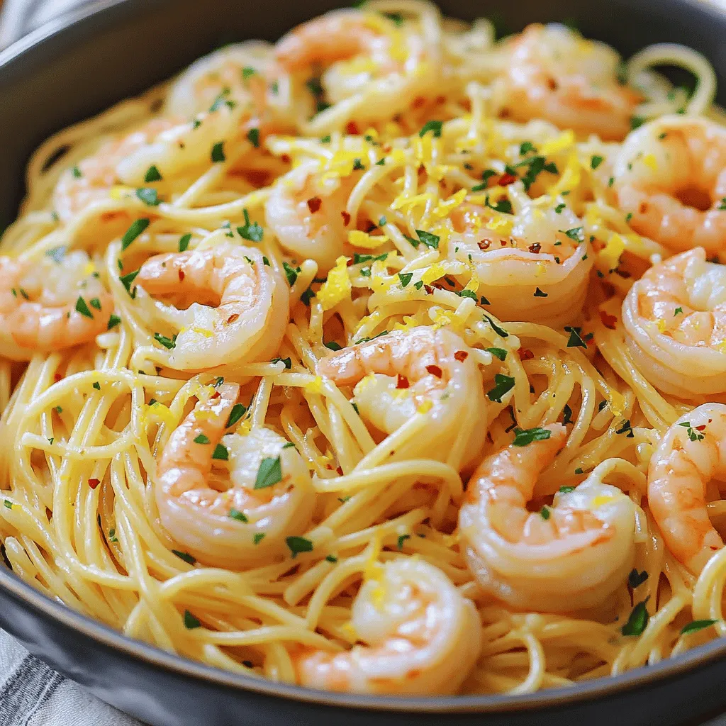 Minute Lemon Garlic Shrimp Pasta Quick and Tasty Meal