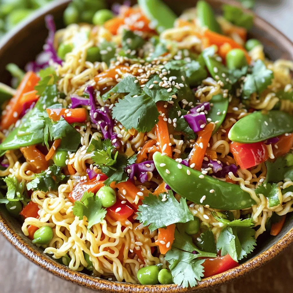 Sesame Ginger Ramen Salad Fresh and Nutritious Meal