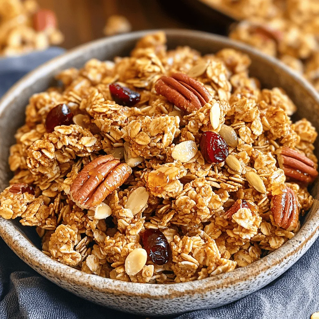 Maple Pecan Granola Crunchy and Healthy Snack