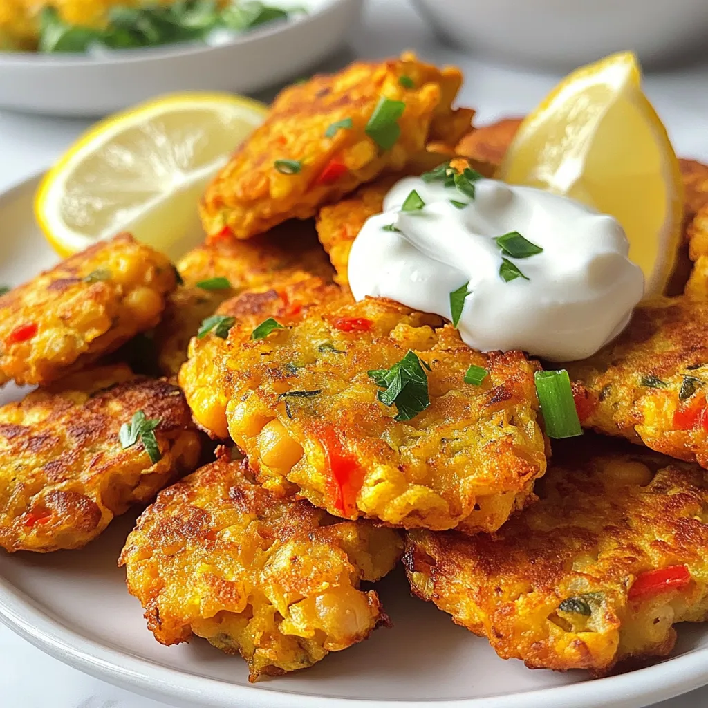 Chickpea Fritters Crispy and Flavorful Delight