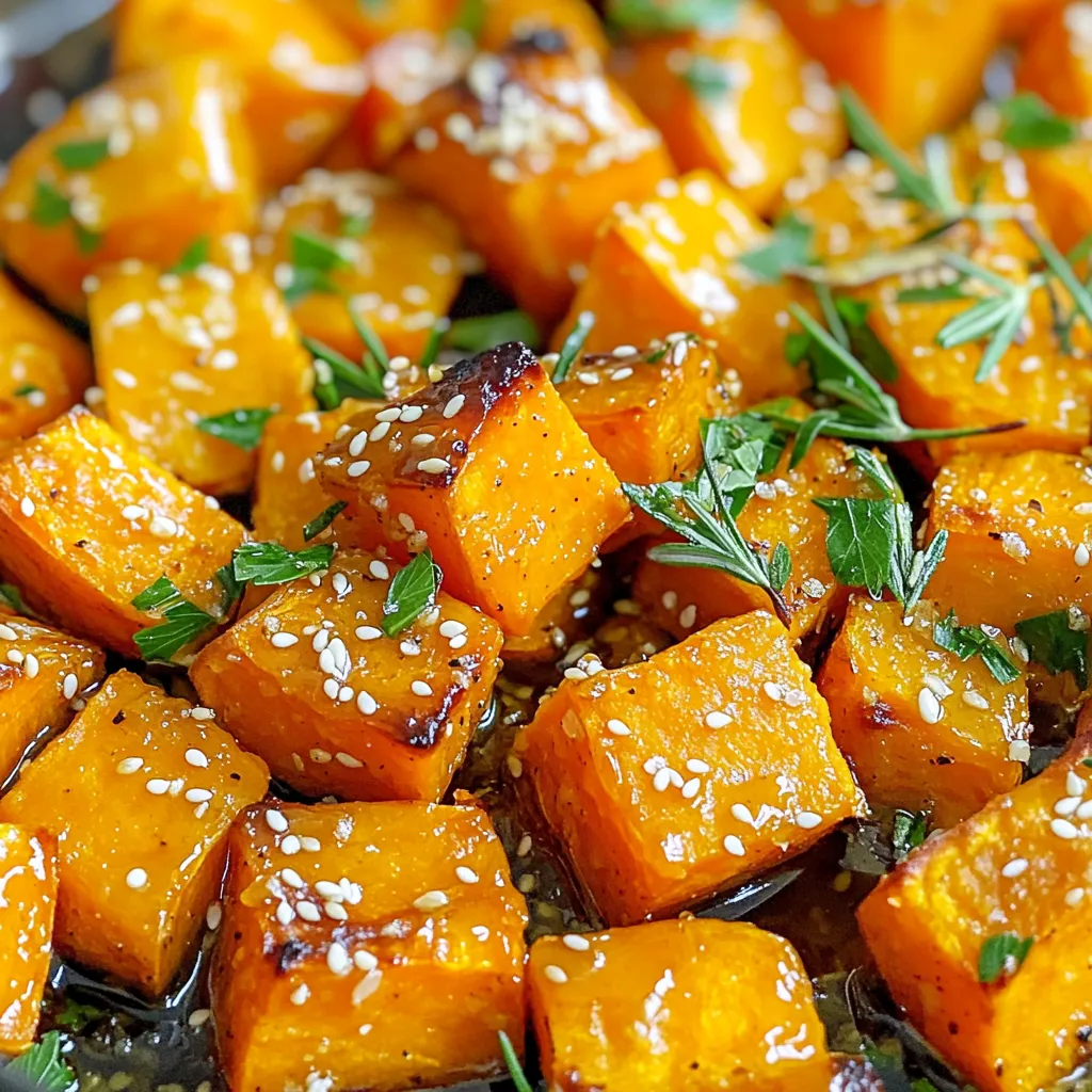 Honey Garlic Roasted Sweet Potatoes Flavorful Side Dish