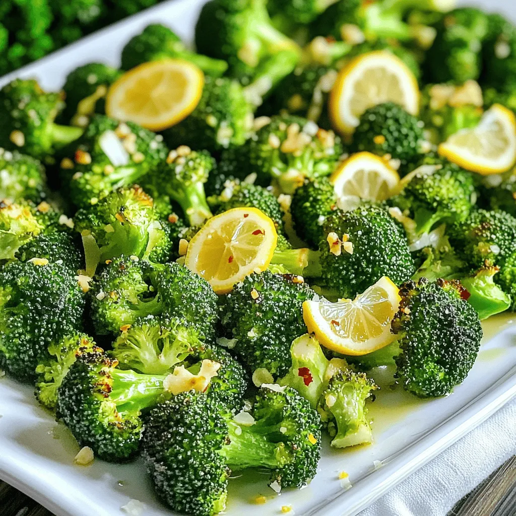 Lemon Garlic Roasted Broccoli Tasty and Simple Side