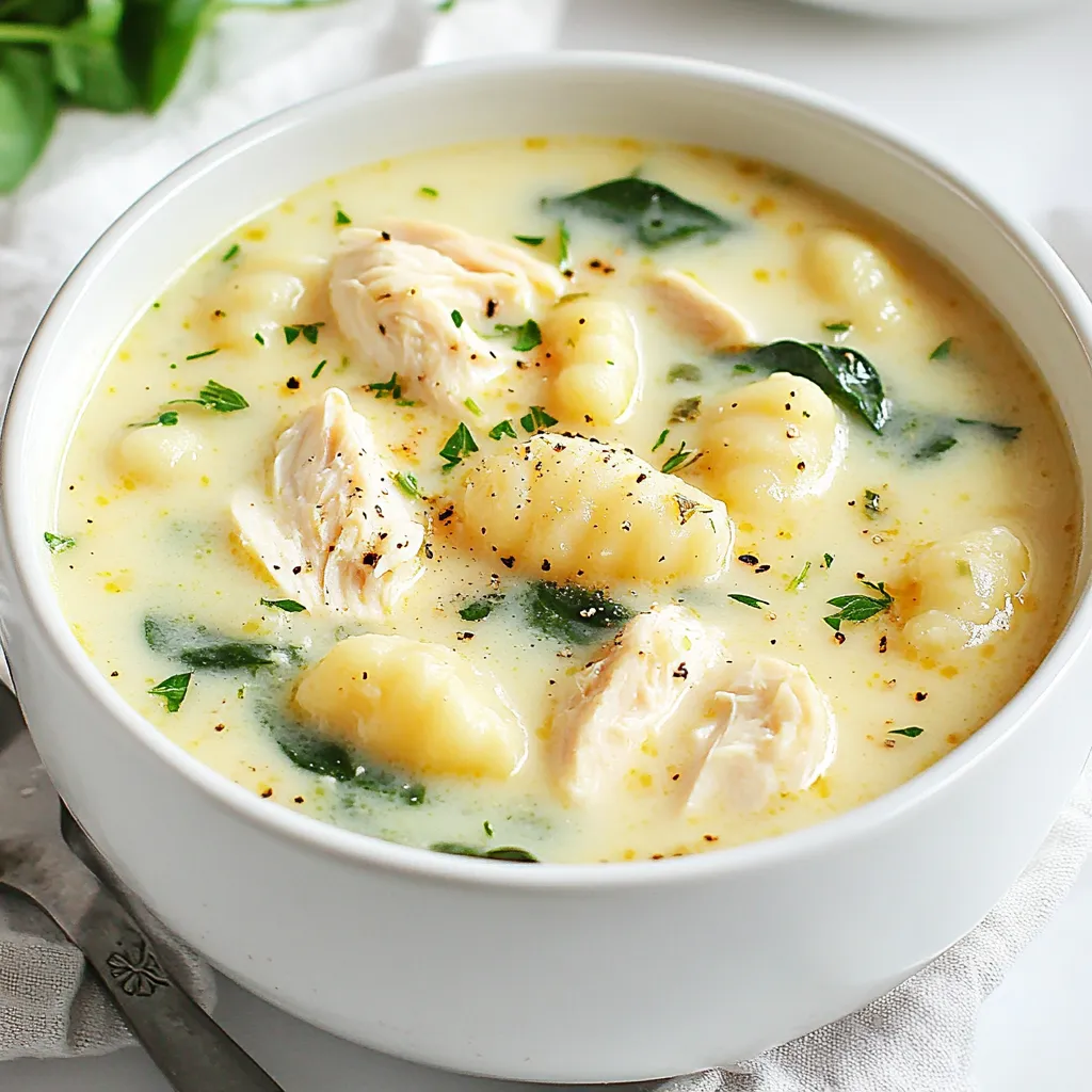 Instant Pot Creamy Chicken Gnocchi Soup Delight