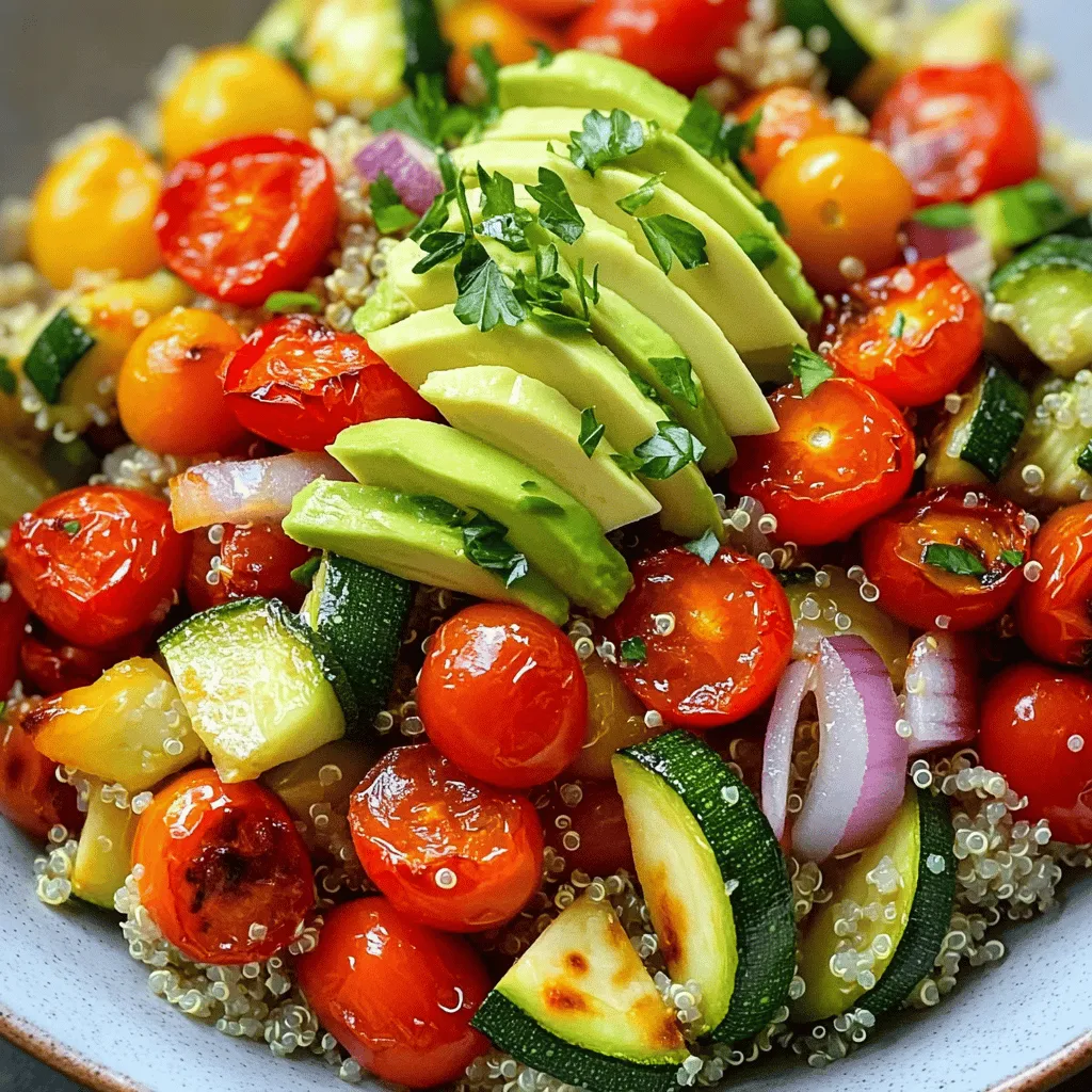 Roasted Veggie Quinoa Bowl Packed with Flavor