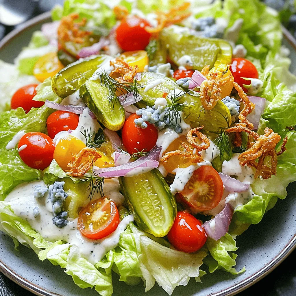 Pickle Ranch Wedge Salad Fresh and Flavorful Delight