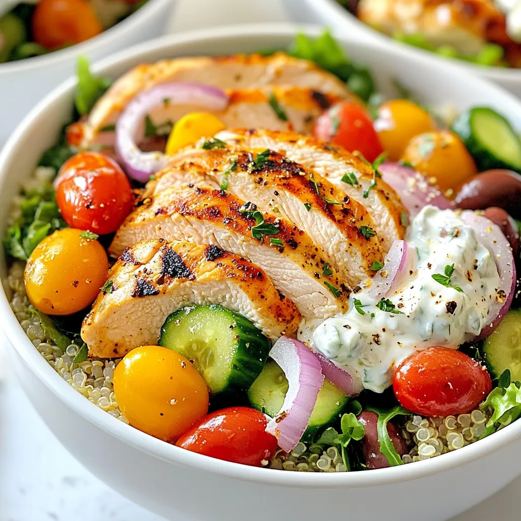 Greek Chicken Gyro Bowls Incredible Flavor Packed Meal