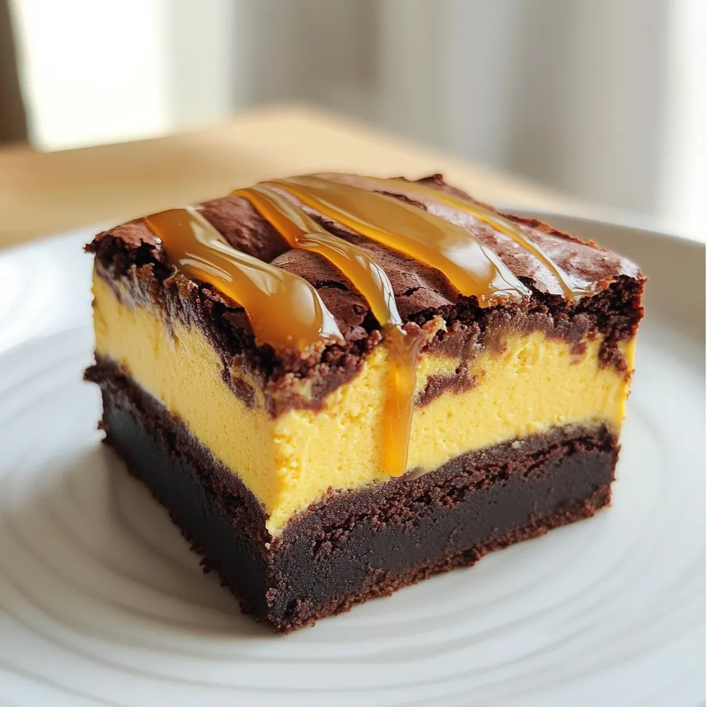 Pumpkin Cheesecake Brownie Swirl Delightful Treat