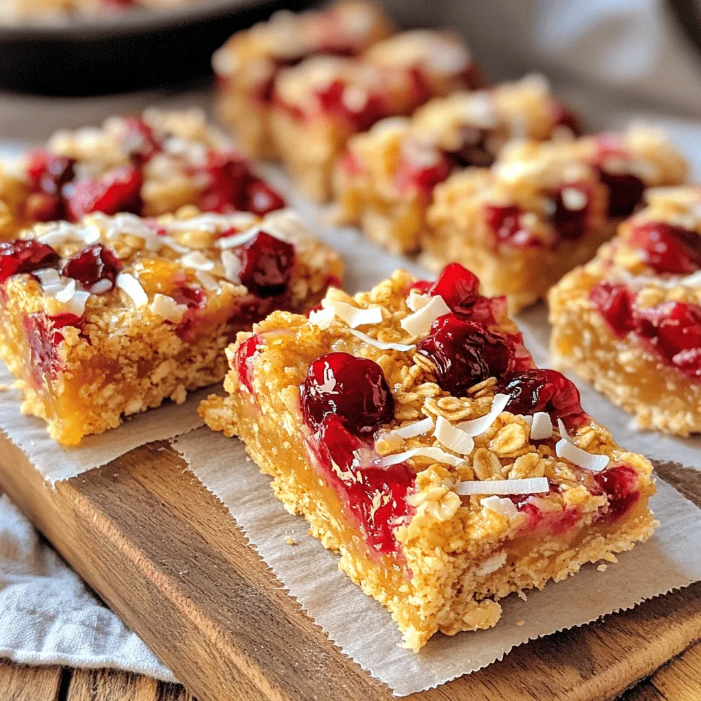 Cherry Coconut Oat Bars Simple and Tasty Treat