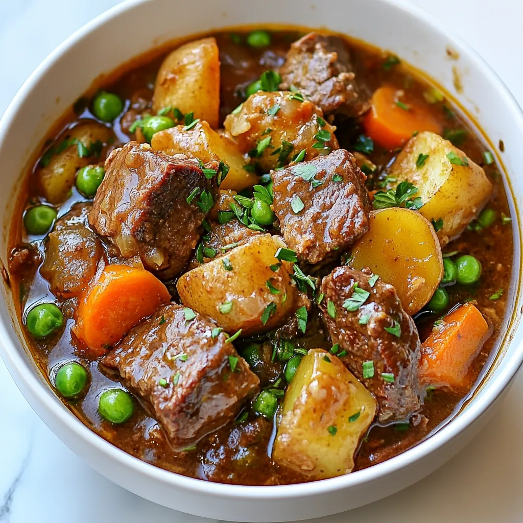 Hearty Beef Stew Comforting Home-Cooked Delight