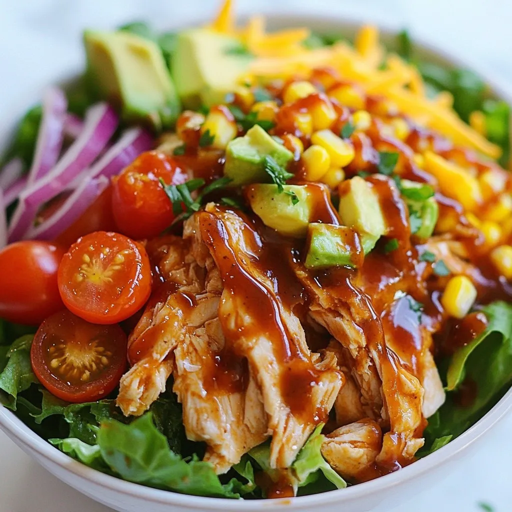 BBQ Ranch Chicken Salad Flavorful and Fresh Meal