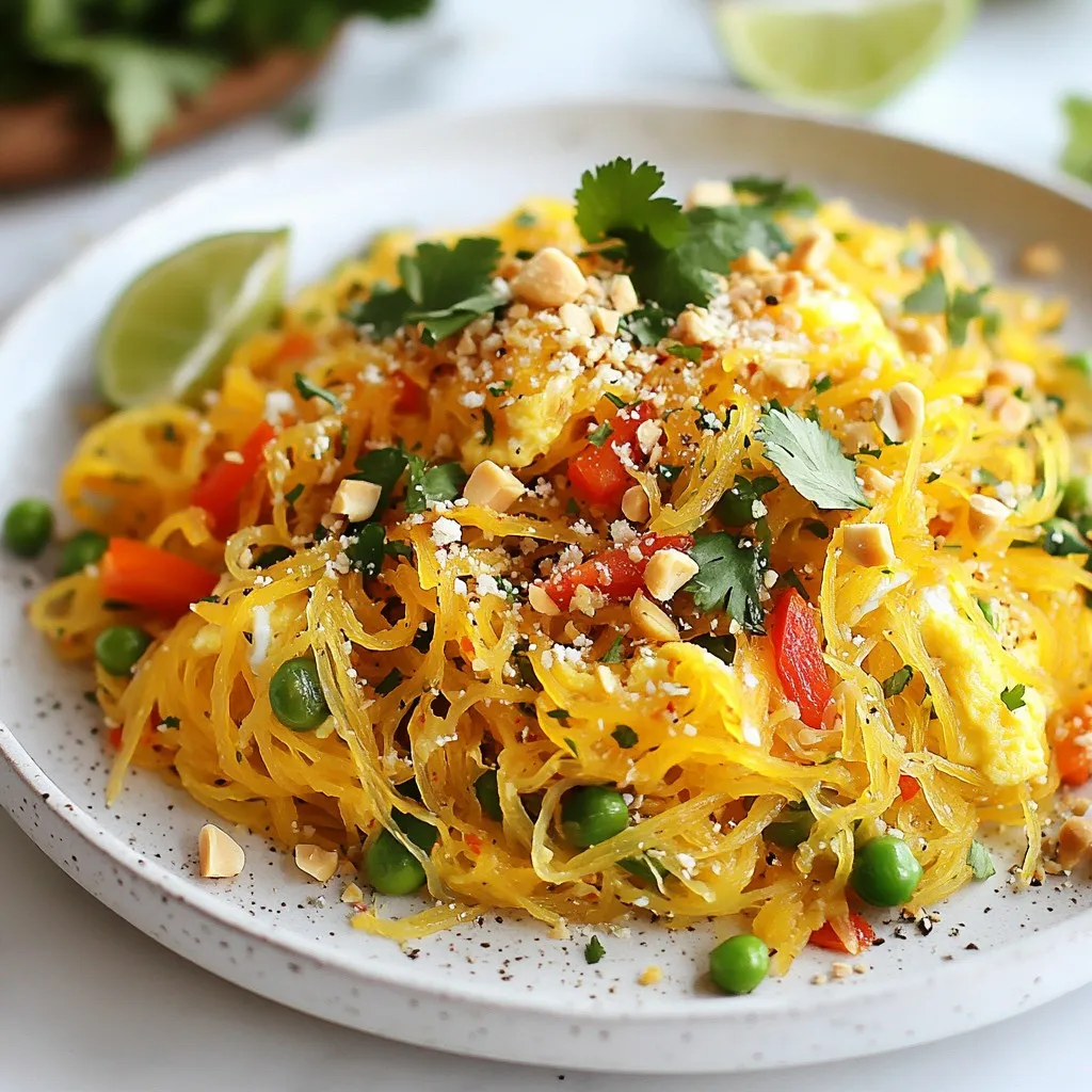Spaghetti Squash Pad Thai Tasty and Nutritious Meal