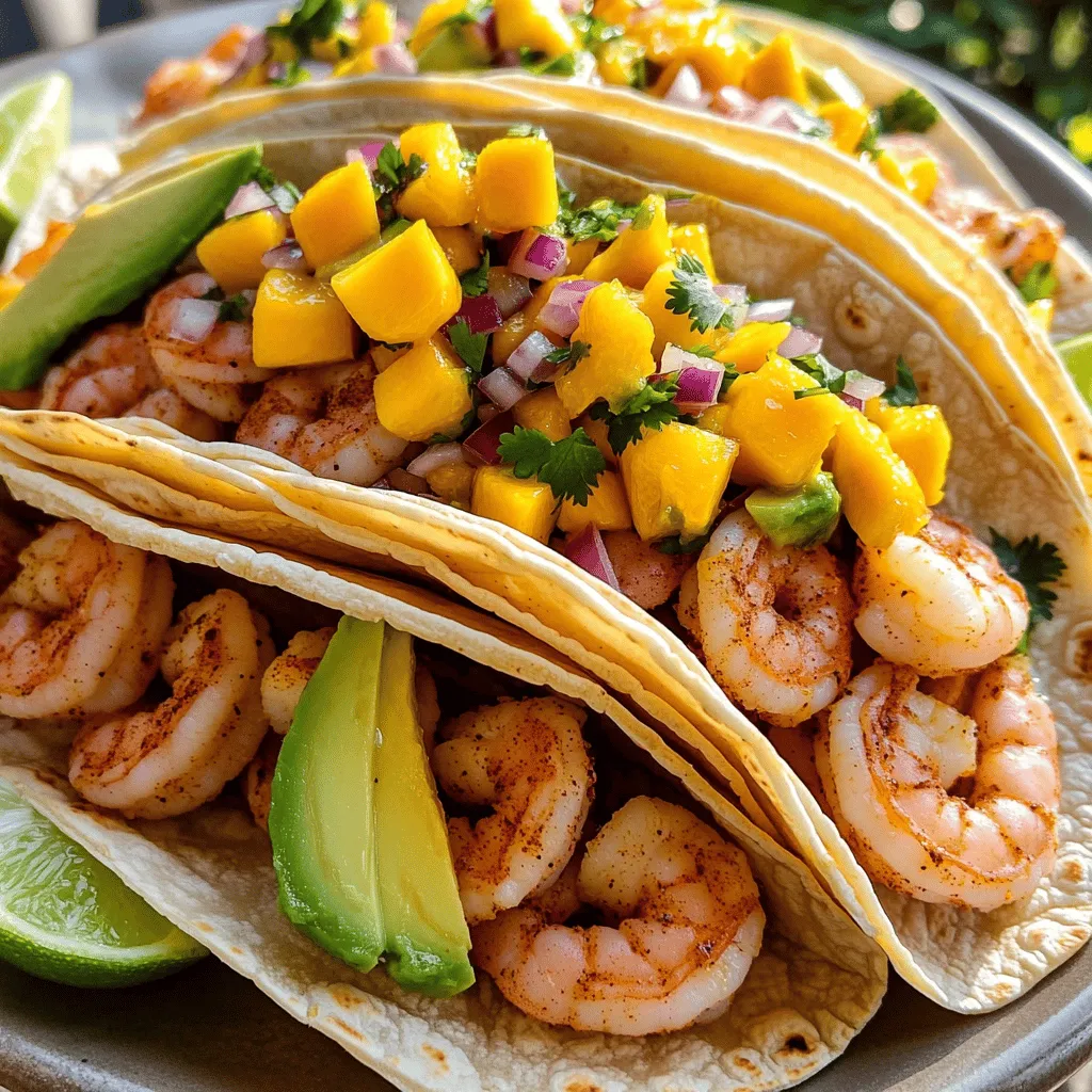 Easy Shrimp Tacos with Mango Salsa Delightful Meal