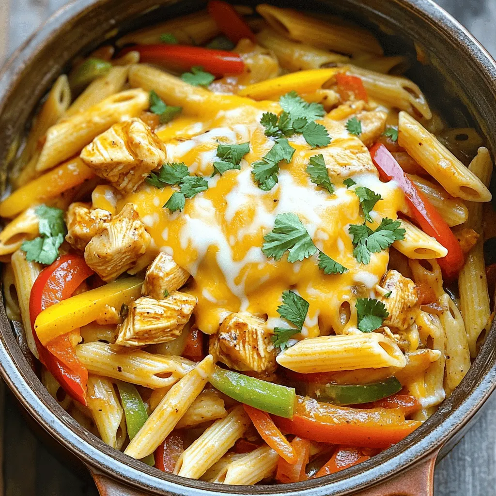 One Pot Chicken Fajita Pasta Flavorful and Easy Meal