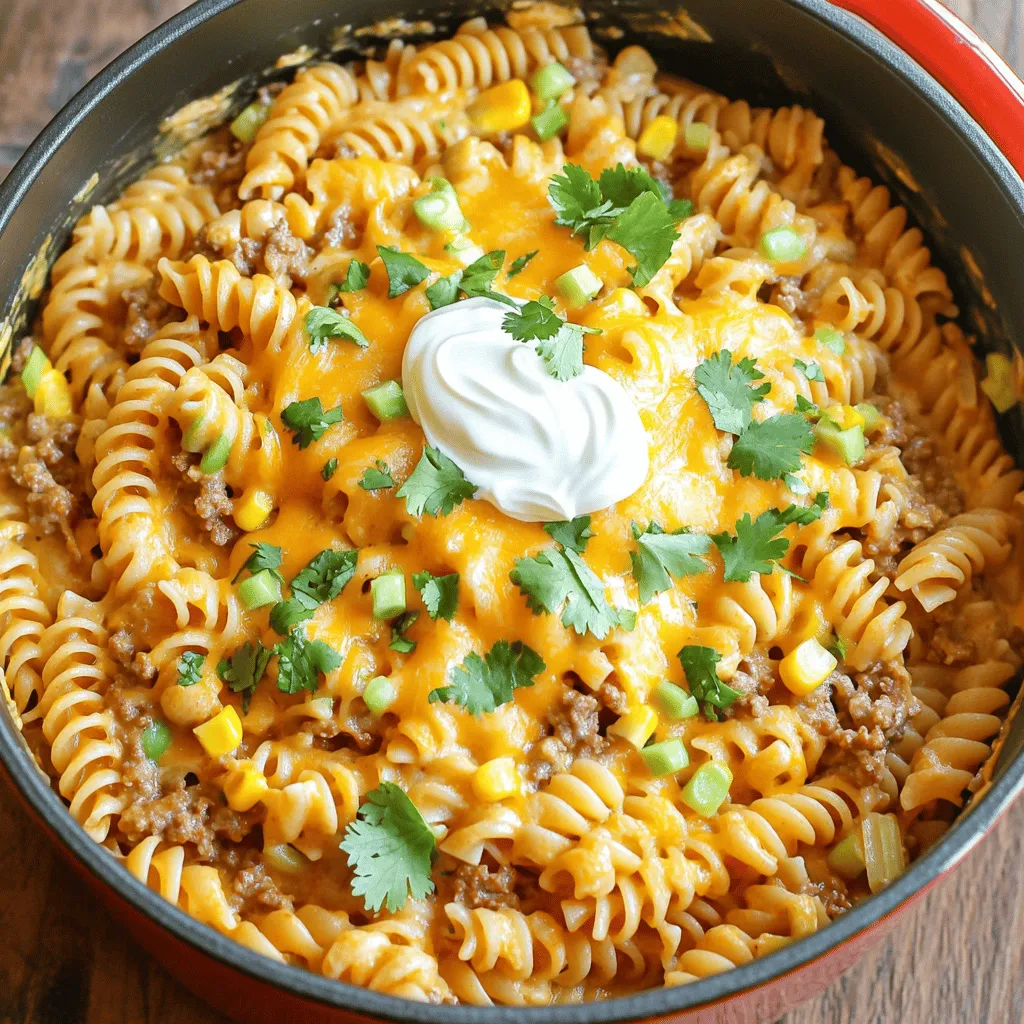 One Pot Taco Pasta Quick and Flavorful Meal