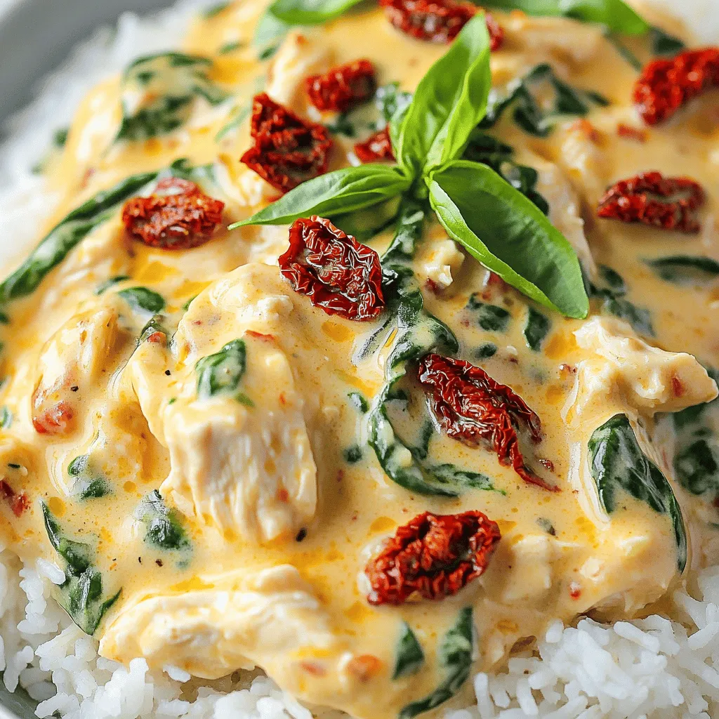Slow Cooker Creamy Sun-Dried Tomato Chicken Delight