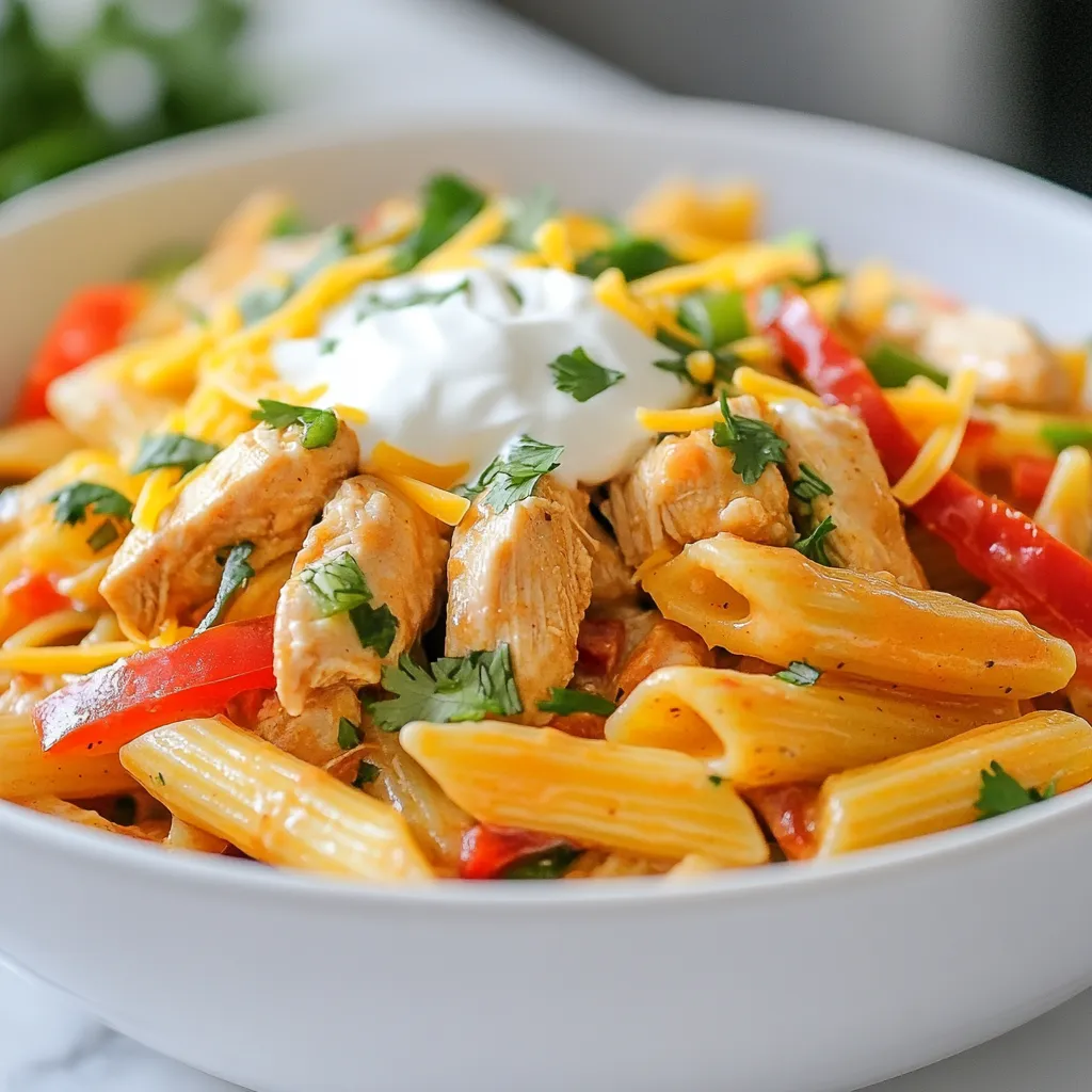 One Pot Chicken Fajita Pasta for a Flavorful Meal