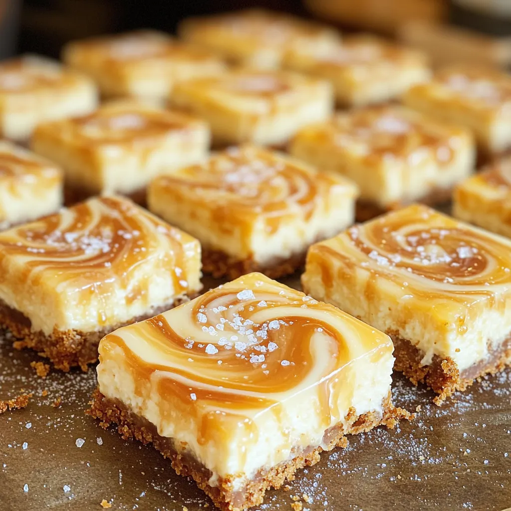 Salted Caramel Pretzel Cheesecake Bars No-Bake Delight