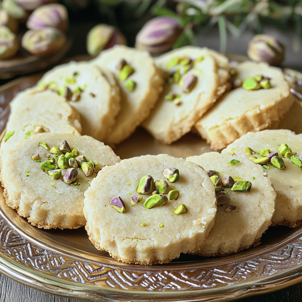 Pistachio Rosewater Shortbread Delightful and Simple