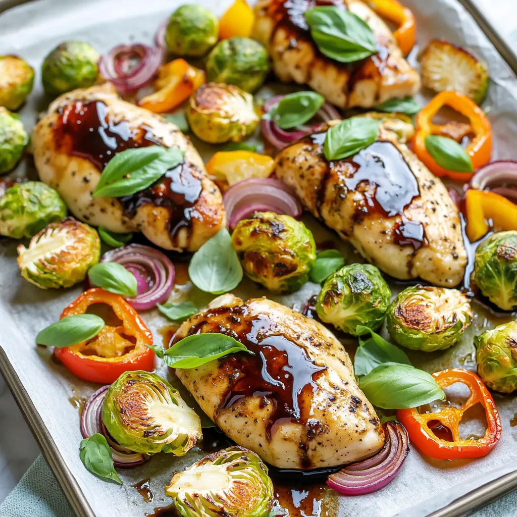 Delicious Sheet Pan Balsamic Chicken Veggies Recipe