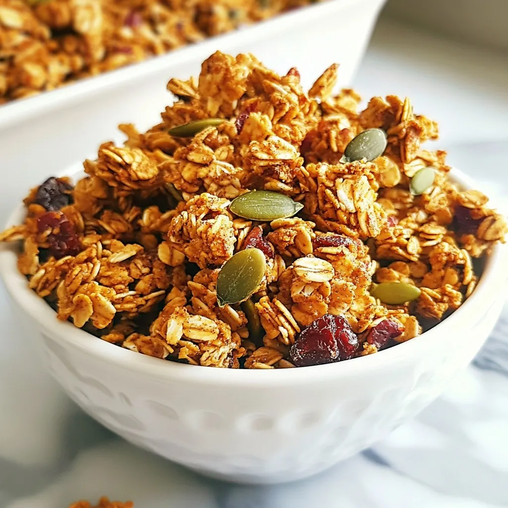 Pumpkin Spice Granola Clusters Easy and Tasty Snack