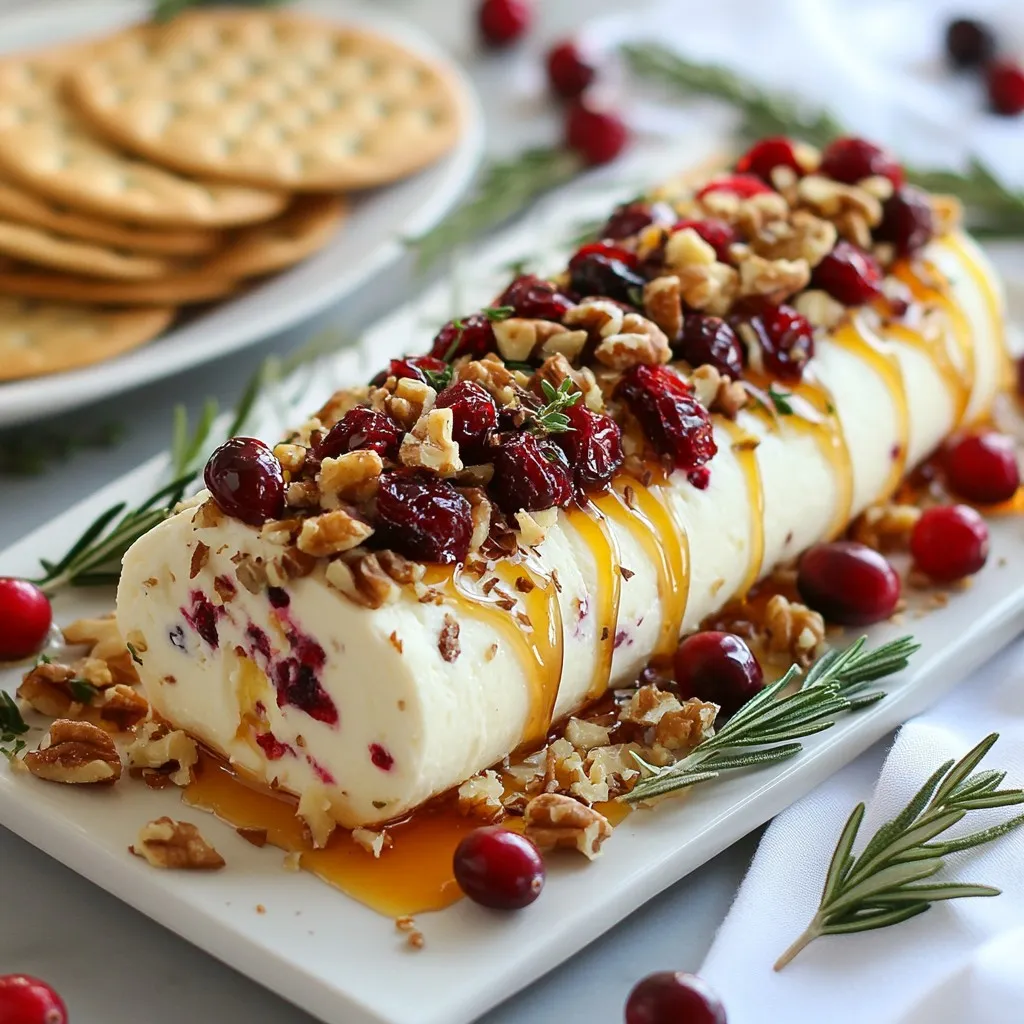 Cranberry Walnut Goat Cheese Log Tasty Party Snack