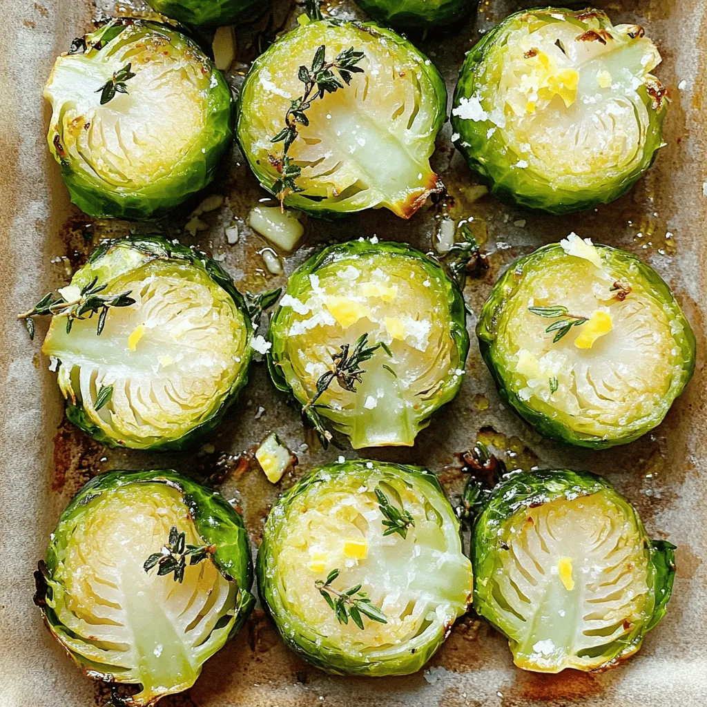 Garlic Herb Roasted Brussels Sprouts Savory Delight