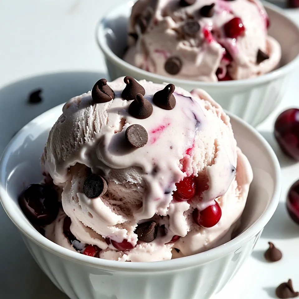 Cherry Chocolate Chip Ice Cream Delightful and Creamy Treat