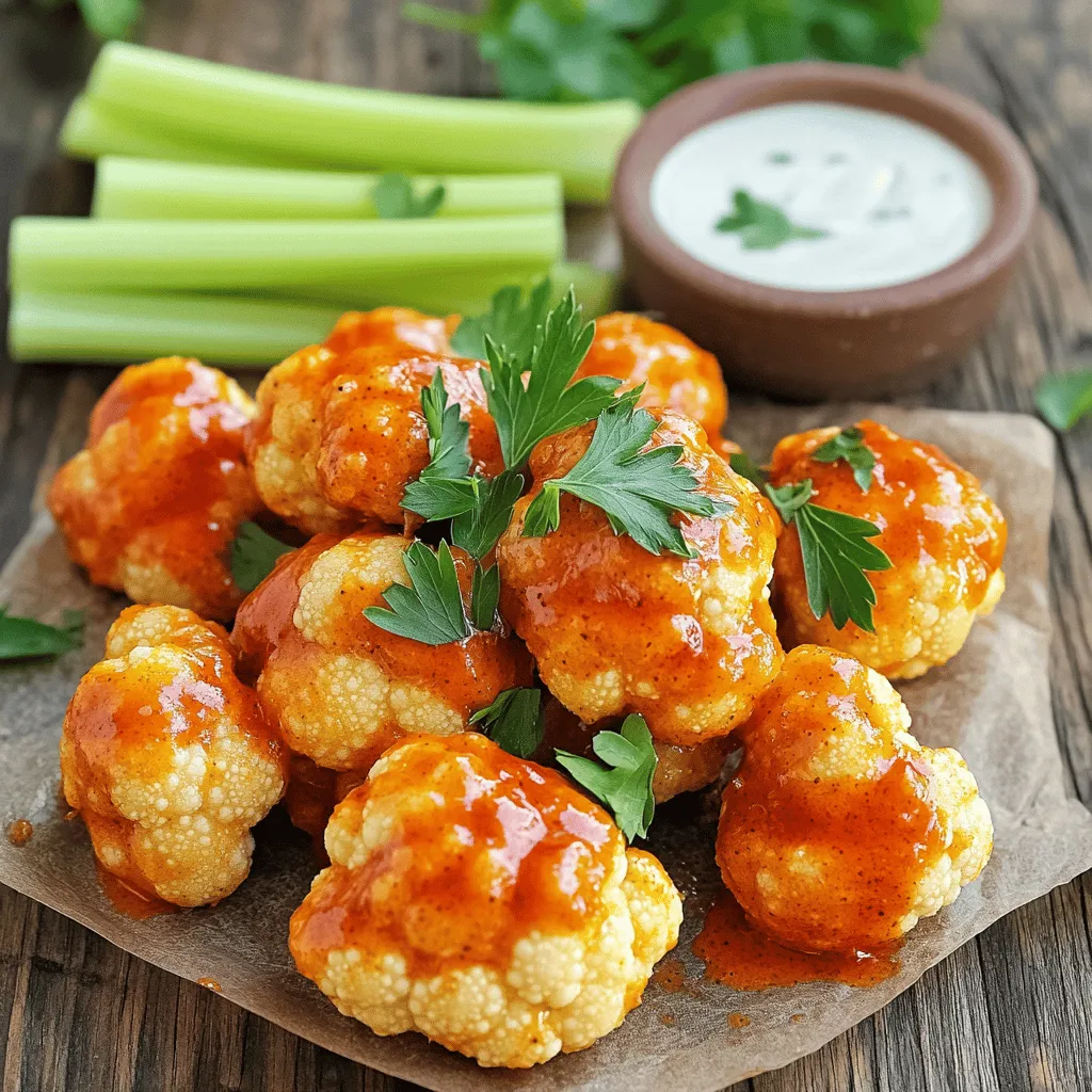Cauliflower Buffalo Wings Deliciously Crispy Delight
