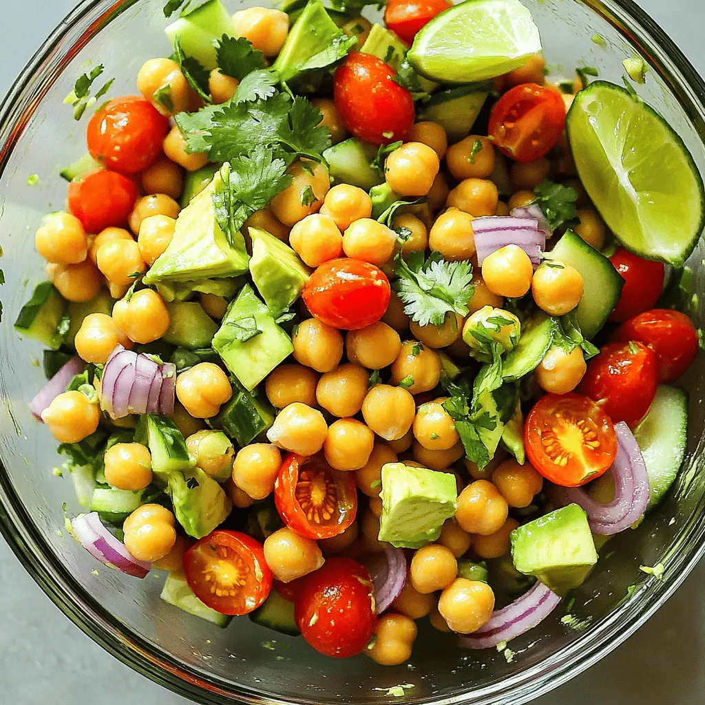 Avocado Chickpea Salad Fresh and Healthy Delight