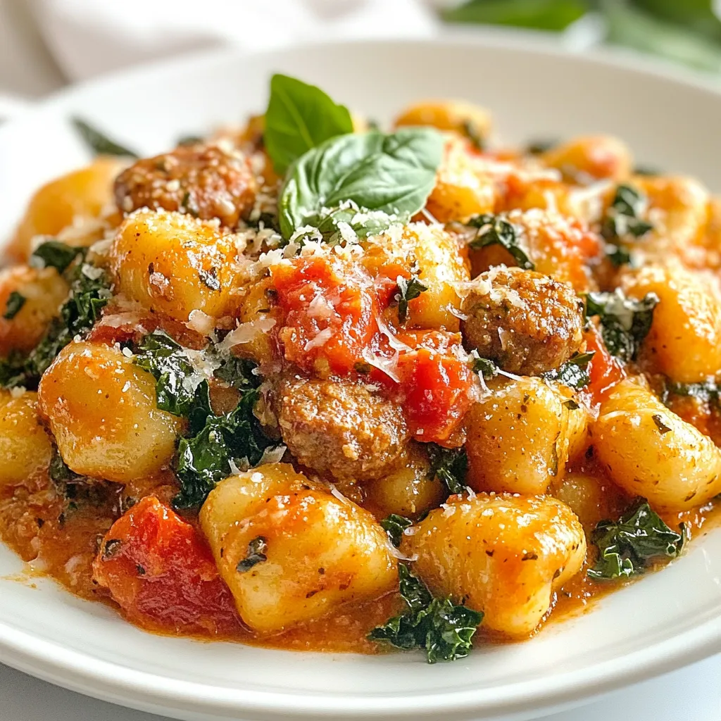 Tuscan Sausage Gnocchi Flavorful Dinner Delight
