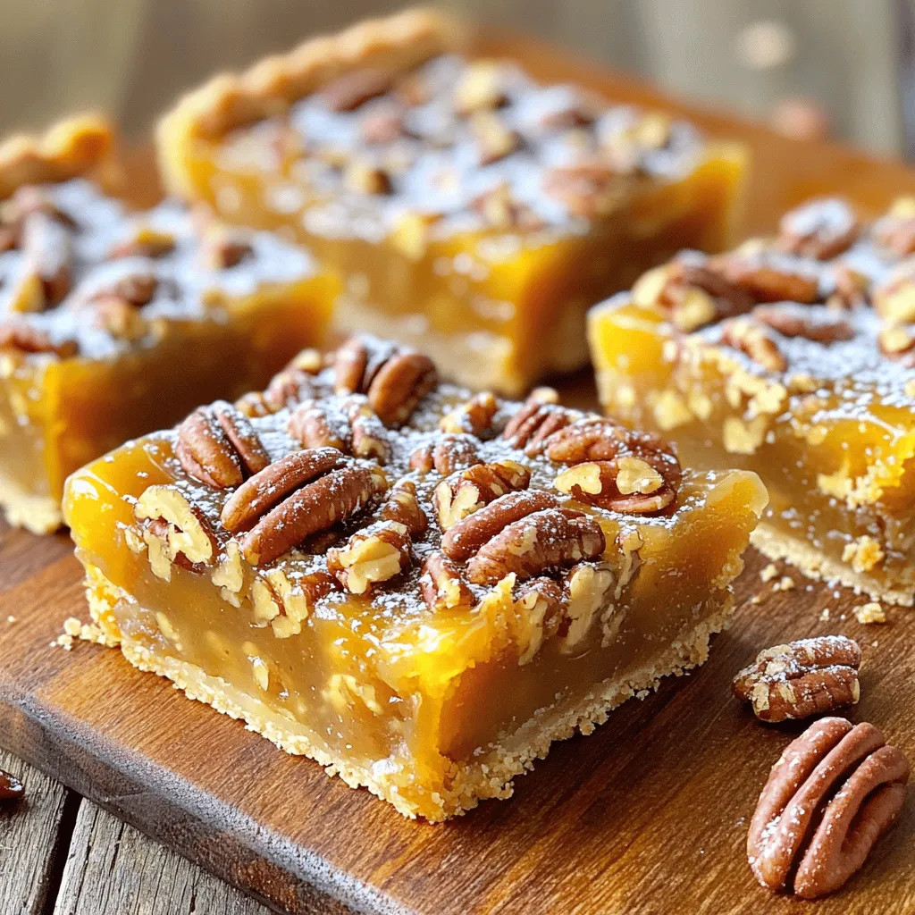 Maple Pecan Pie Bars Delightful Dessert Treat