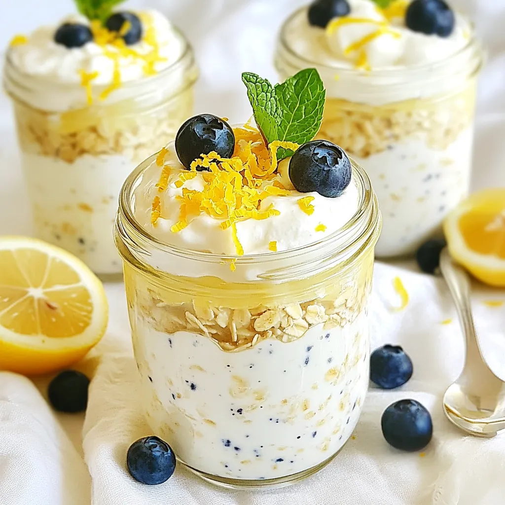 Lemon Blueberry Overnight Oats Tasty and Nutritious Meal