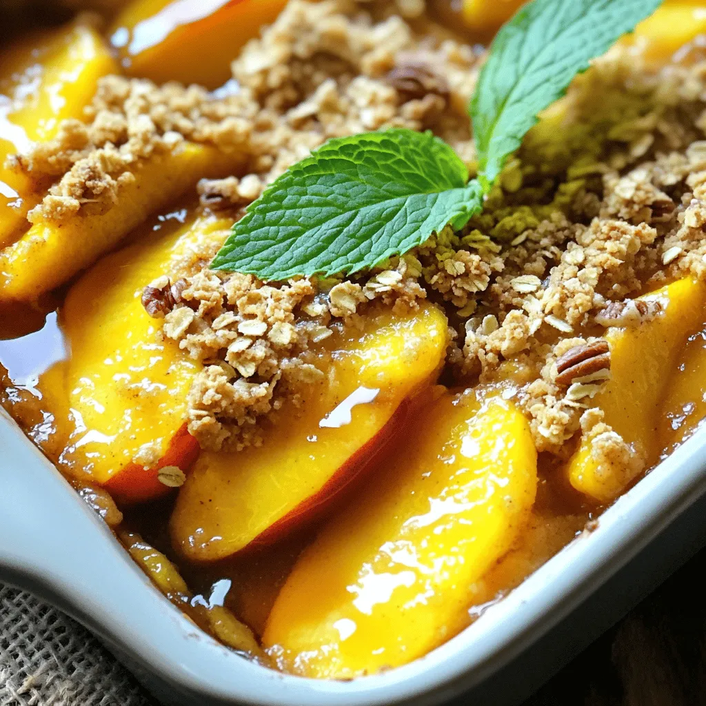 Peach Crisp with Oat Topping Simple Comfort Food