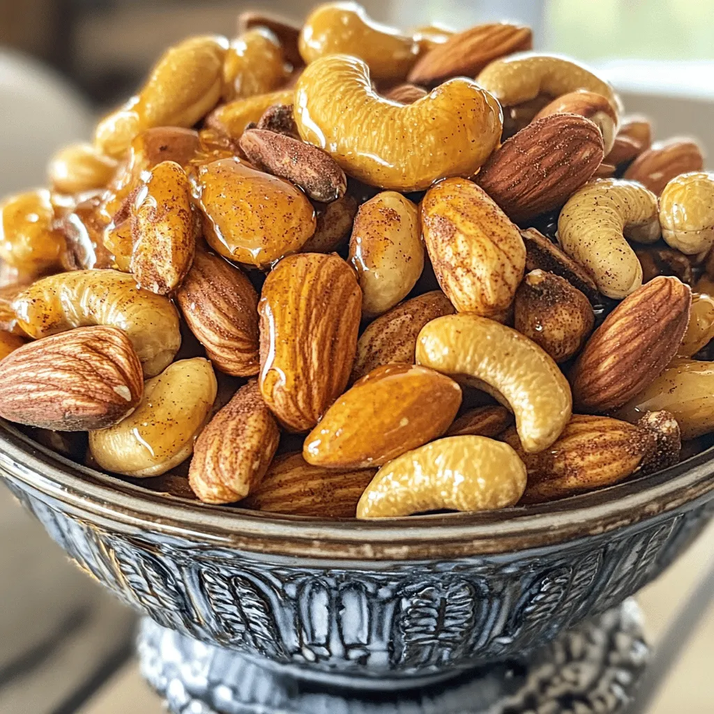 Sweet and Spicy Roasted Nuts Irresistible Snack Recipe