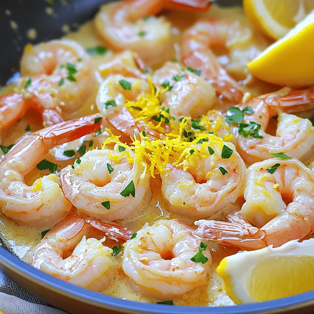 Lemon Garlic Butter Shrimp Mouthwatering Flavor Dish