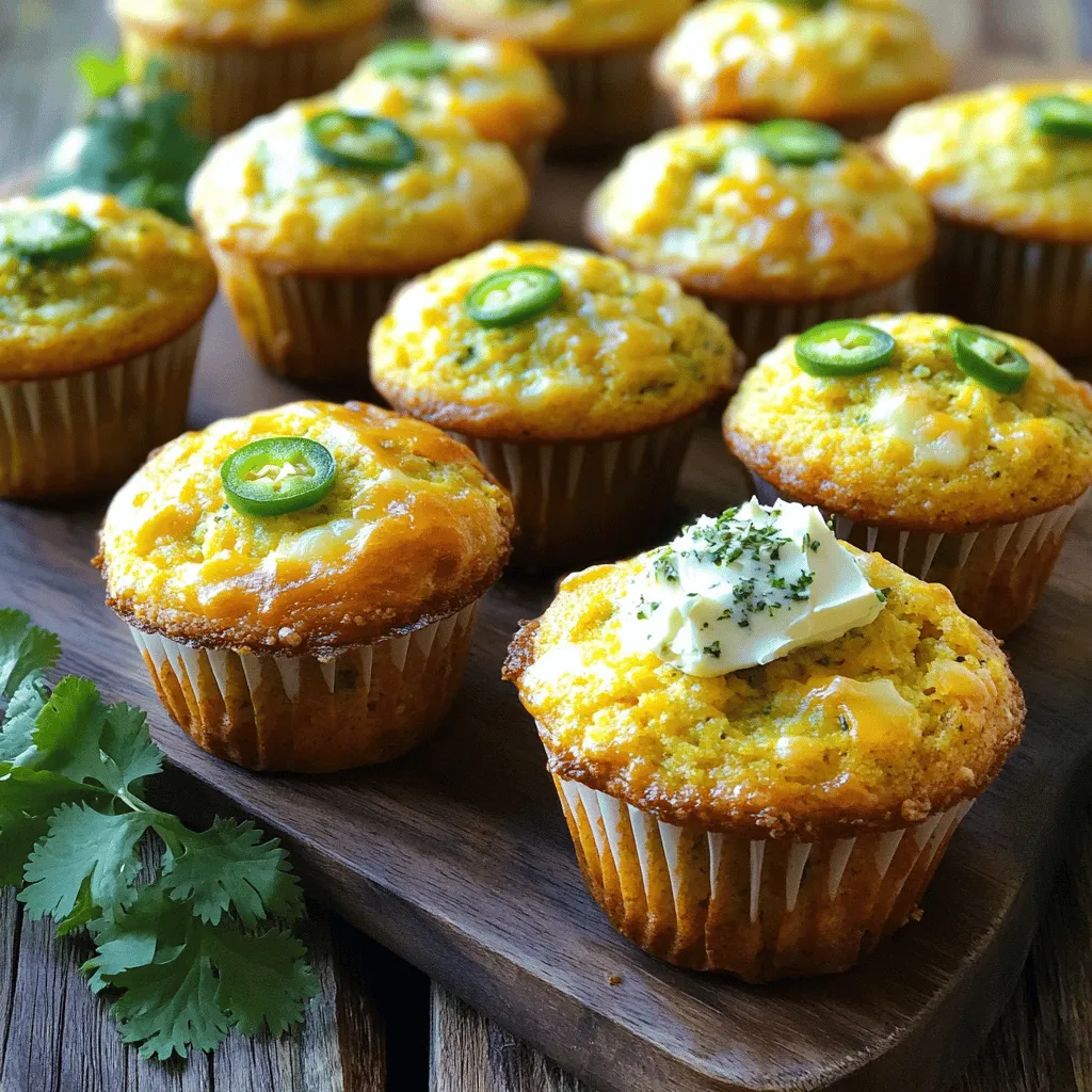 Cheesy Jalapeño Cornbread Muffins Irresistible Treat