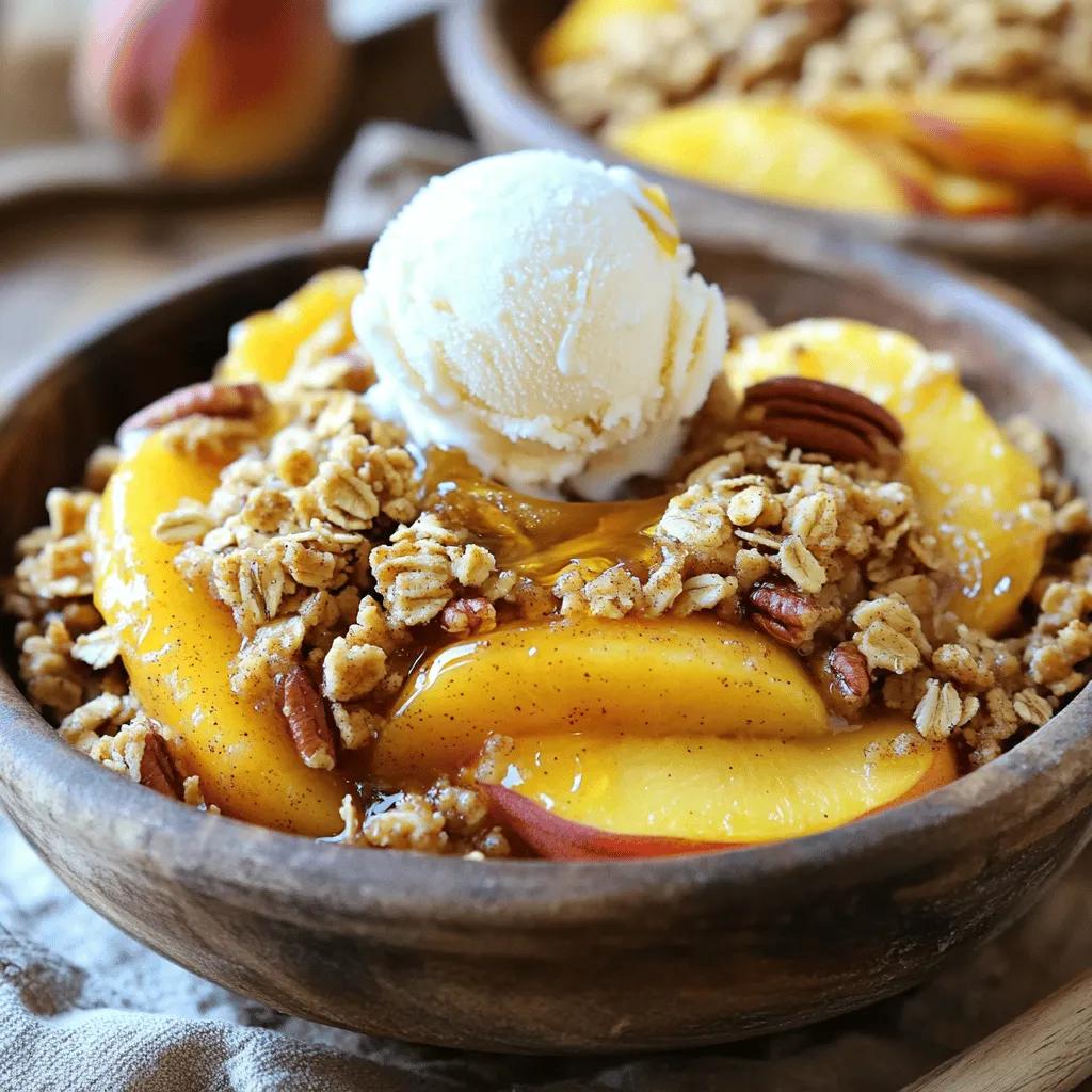 Peach Pecan Crisp Delightful and Easy Recipe