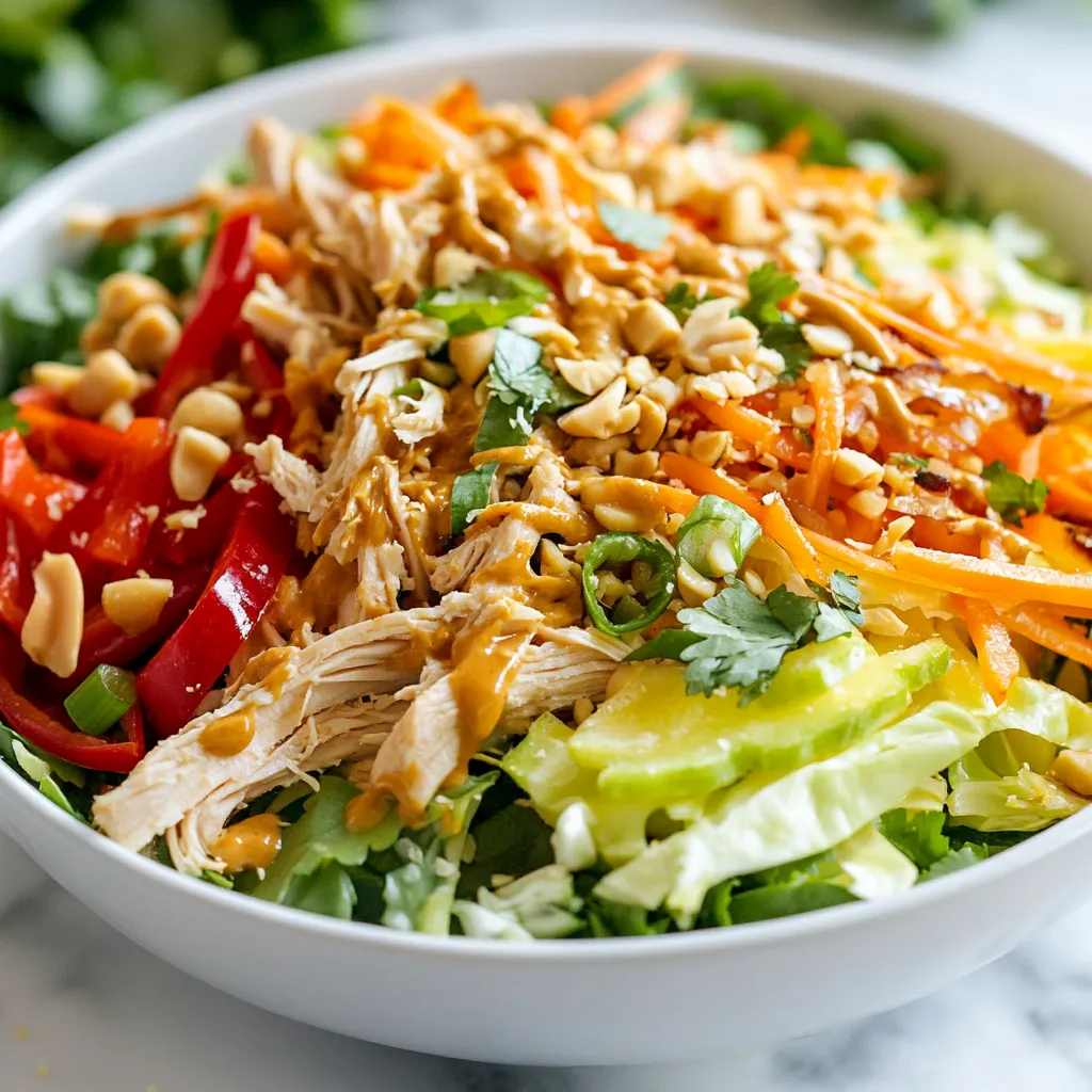 Crunchy Thai Chicken Salad Fresh and Flavorful Feast