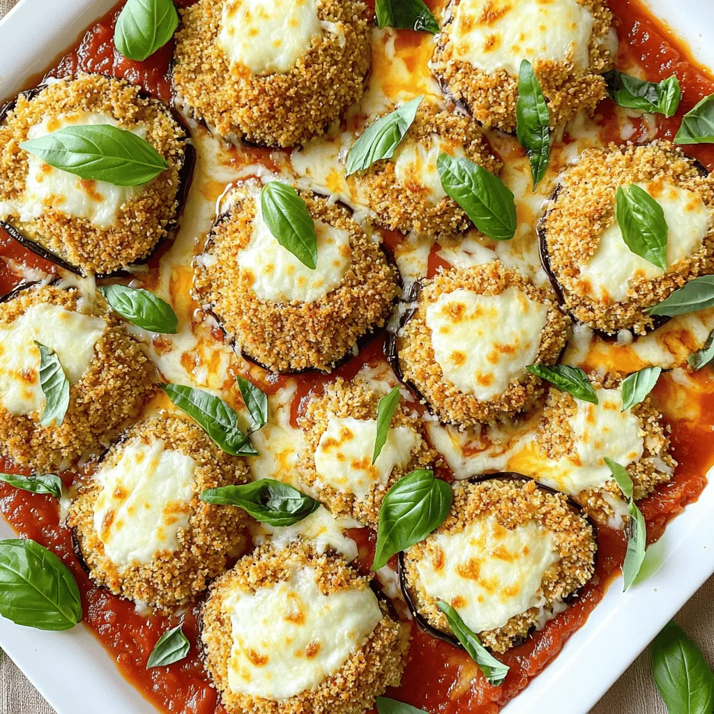 Crispy Baked Eggplant Parmesan Tasty and Healthy Meal