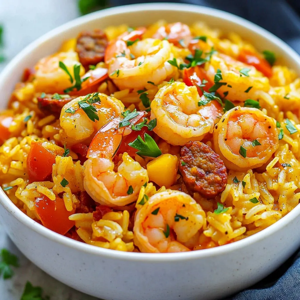 Cajun Shrimp &#038; Sausage Jambalaya Flavorful Dish