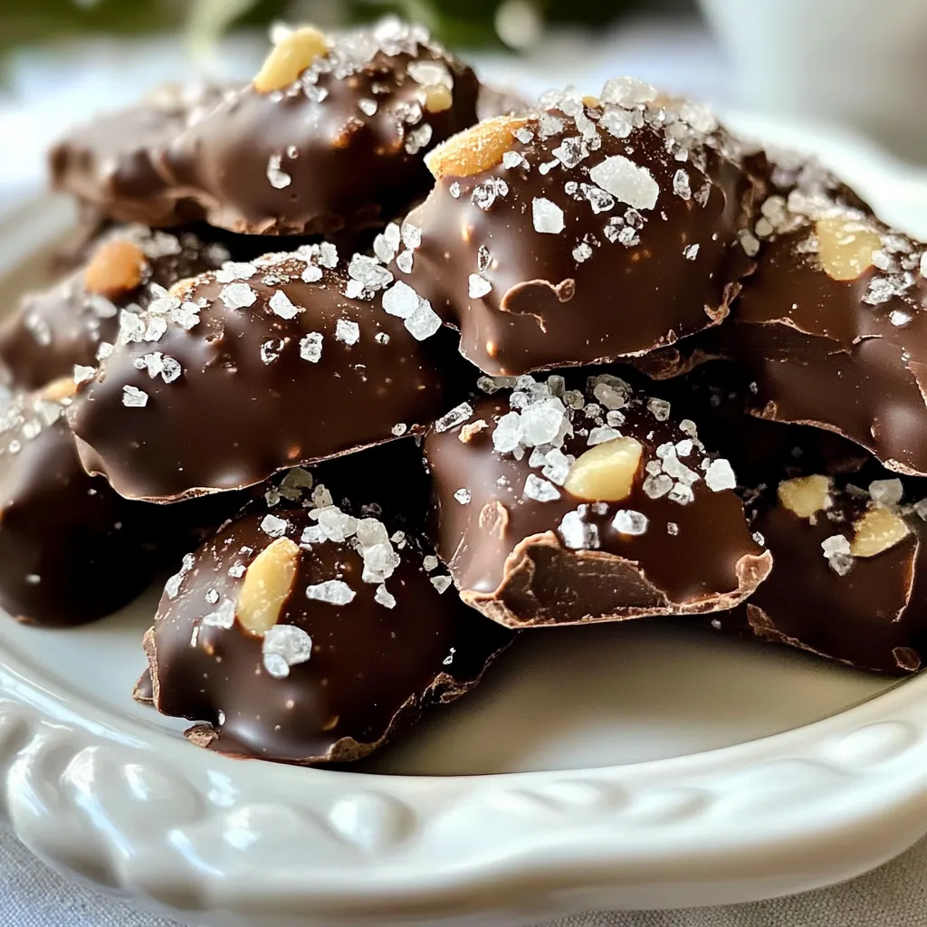 Dark Chocolate Sea Salt Almond Clusters Irresistible Treat