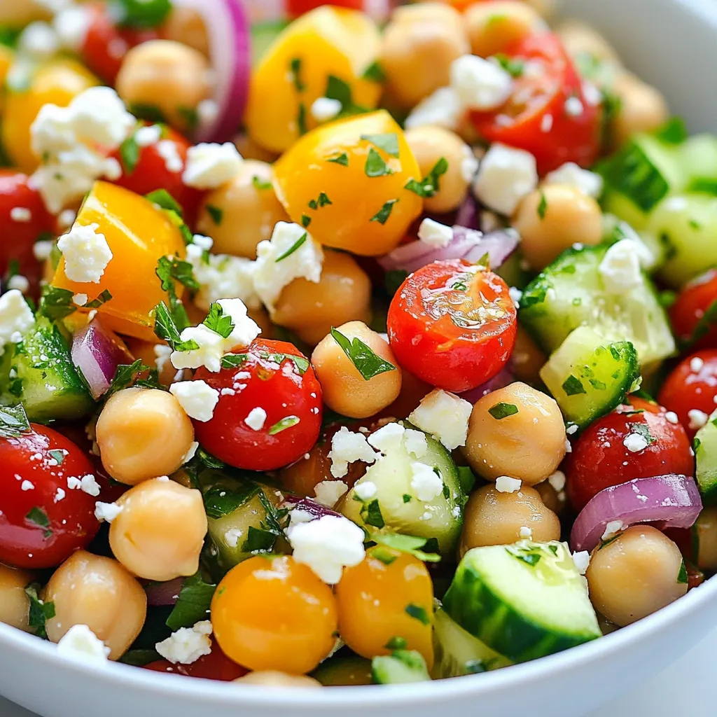 Mediterranean Chickpea Salad Flavorful and Fresh Dish