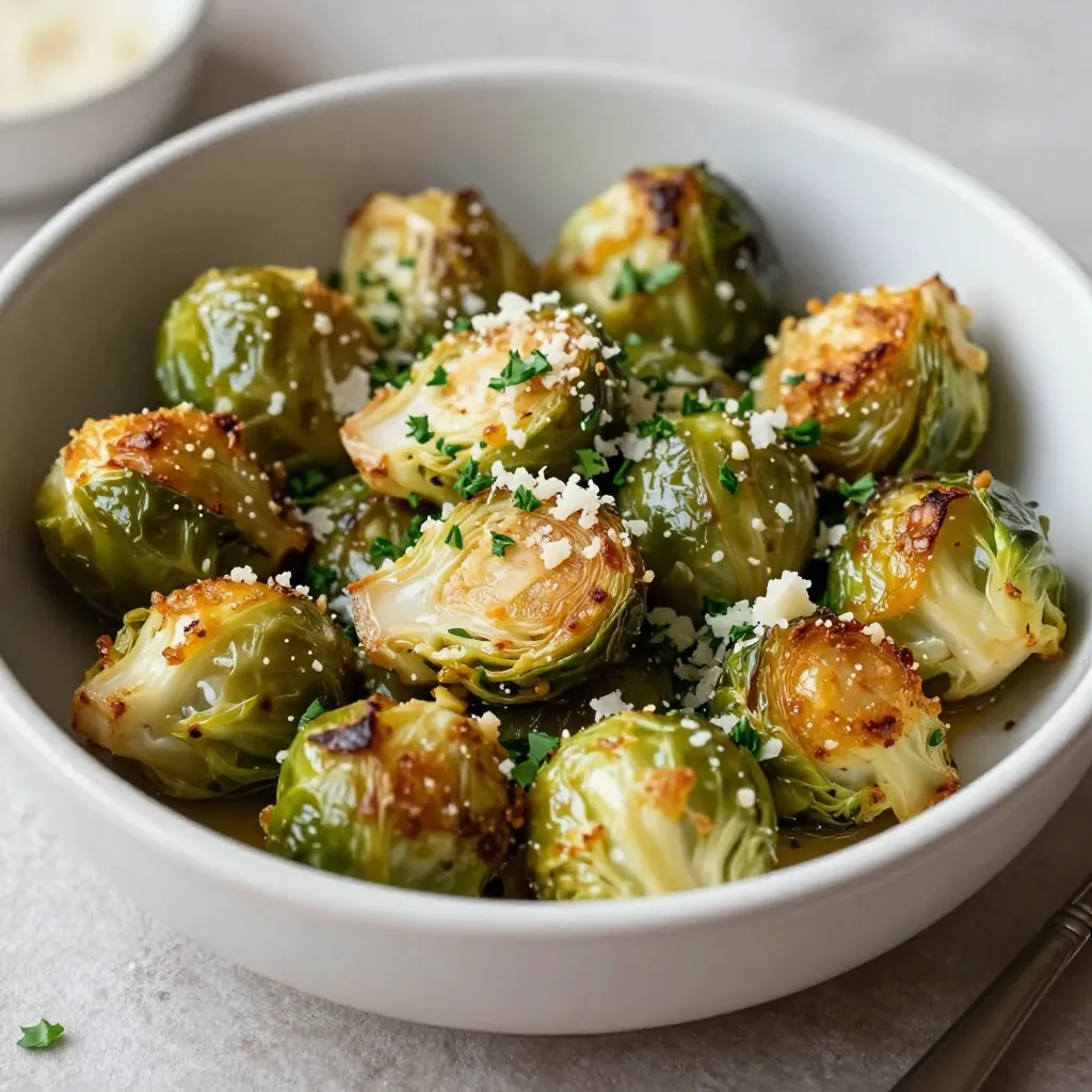 Garlic Butter Roasted Brussels Sprouts Flavorful Delight