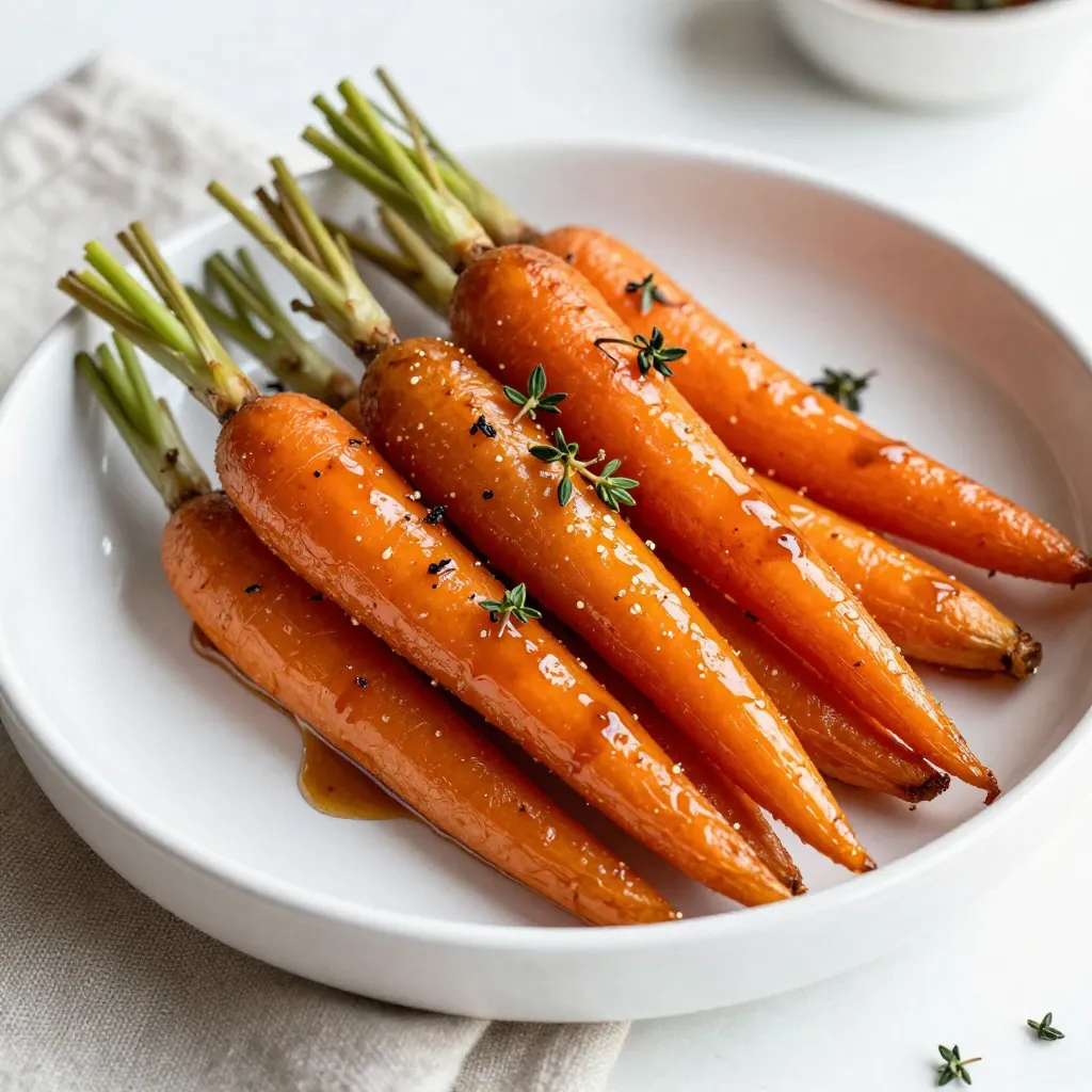 Balsamic Glazed Roasted Carrots Delicious and Simple